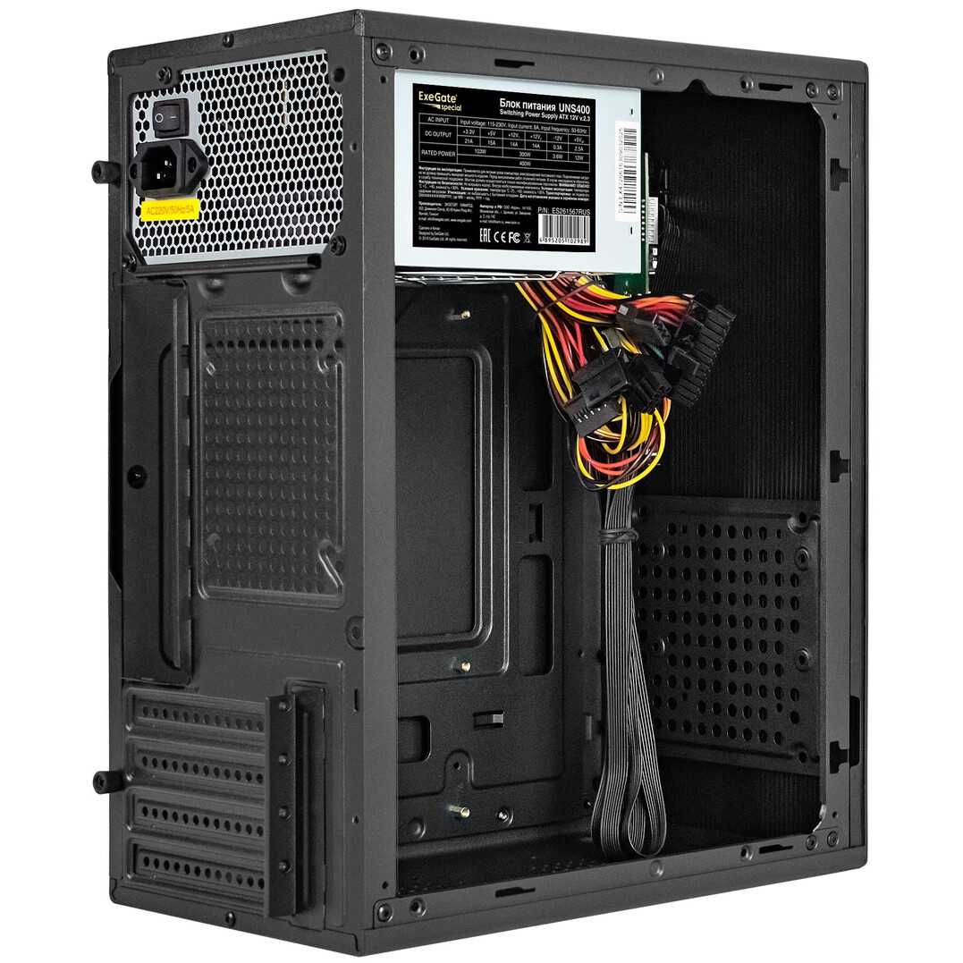 Корпус ExeGate BAA-308MU2-UNS400 400W Black - EX299237RUS - фото 5