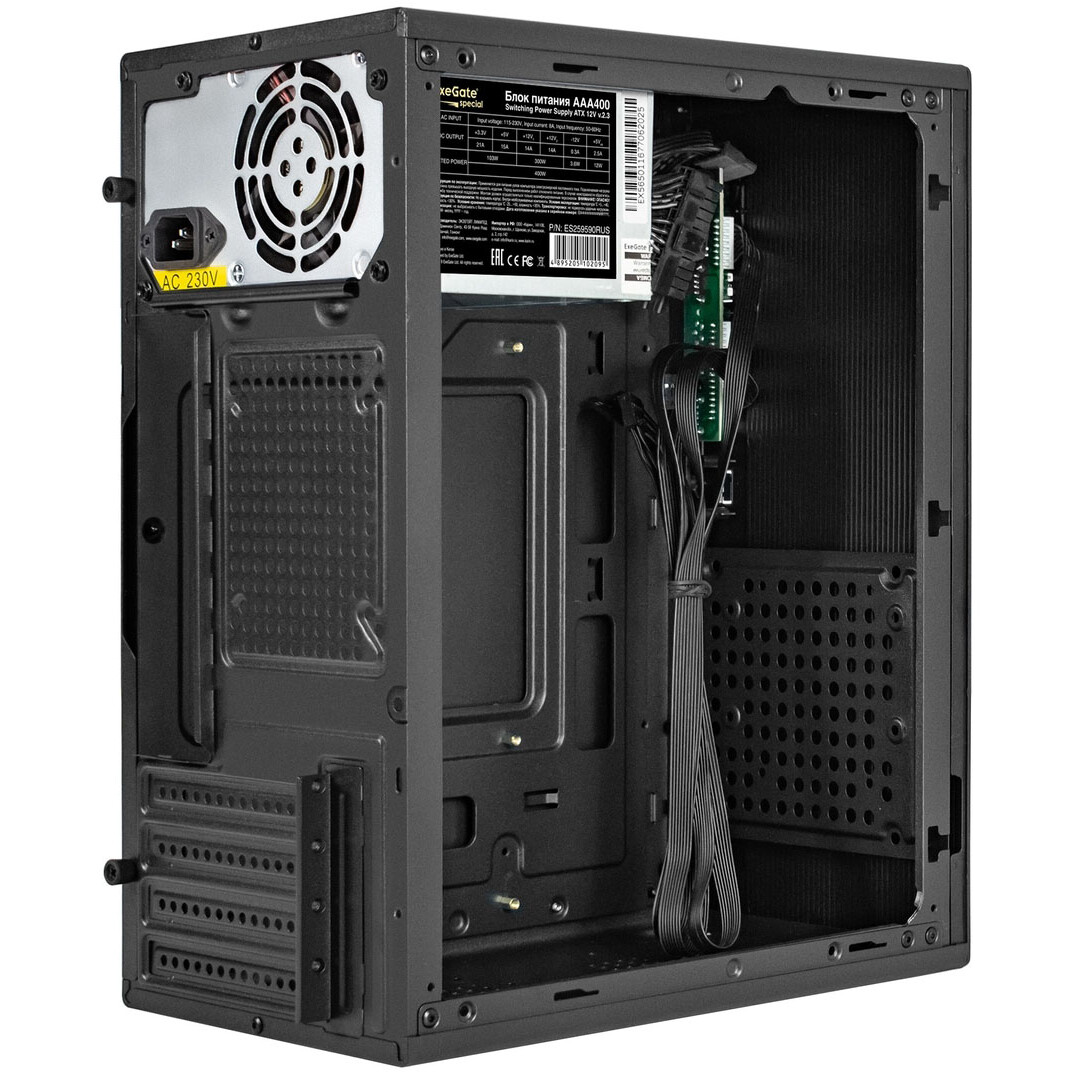Корпус ExeGate BAA-308MUC-AAA400 400W Black - EX299079RUS - фото 5