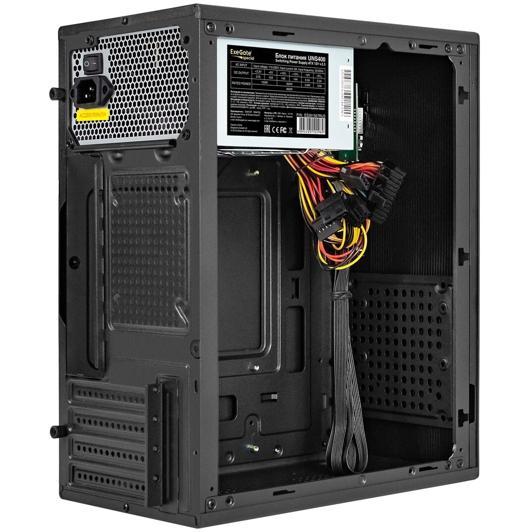 Корпус ExeGate BAA-308MUC-UNS400 400W Black - EX299241RUS - фото 5