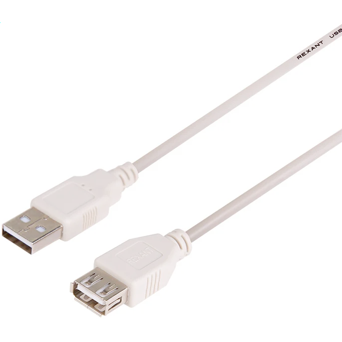 Кабель удлинительный USB A (M) - USB A (F), 1.8м, Rexant 18-1114