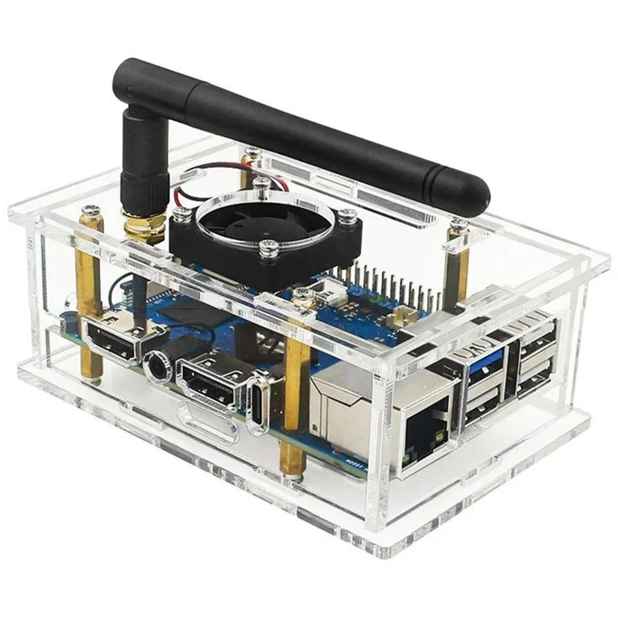 Корпус для одноплатного компьютера Orange Pi 5 Pro Acrylic Case