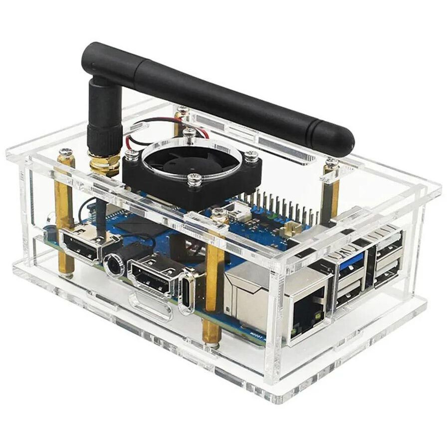 Корпус для одноплатного компьютера Orange Pi 5 Pro Acrylic Case