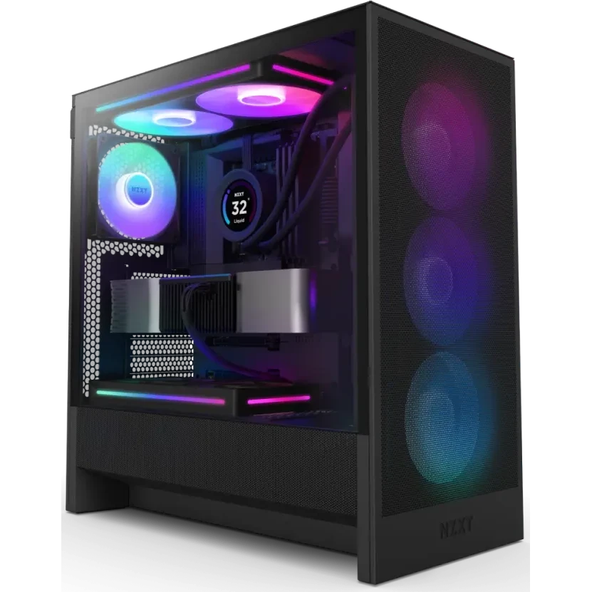 Корпус NZXT H5 Flow RGB Black - CC-H52FB-R1