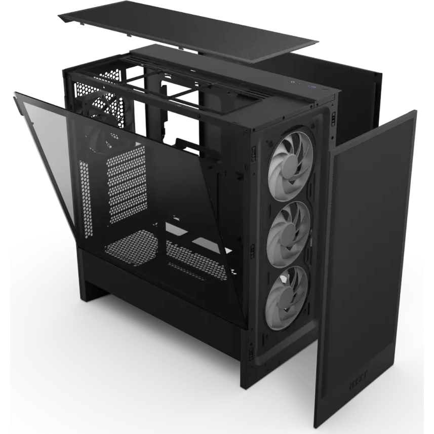 Корпус NZXT H5 Flow RGB Black - CC-H52FB-R1 - фото 5