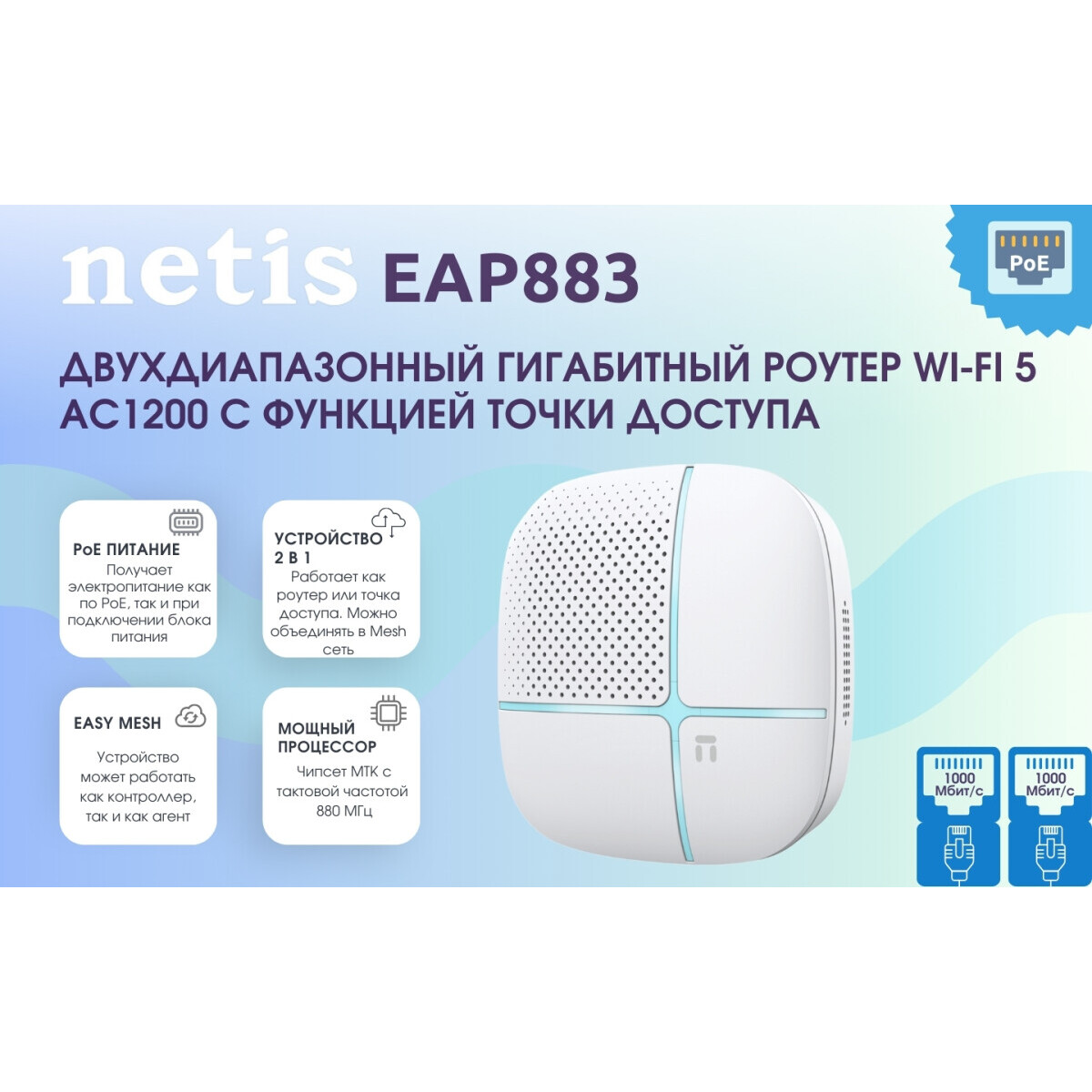 Wi-Fi точка доступа Netis EAP883 - фото 4