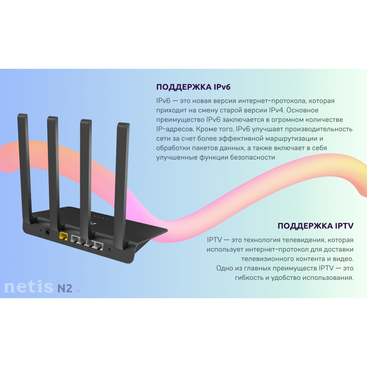 Wi-Fi маршрутизатор (роутер) Netis N2 - фото 7