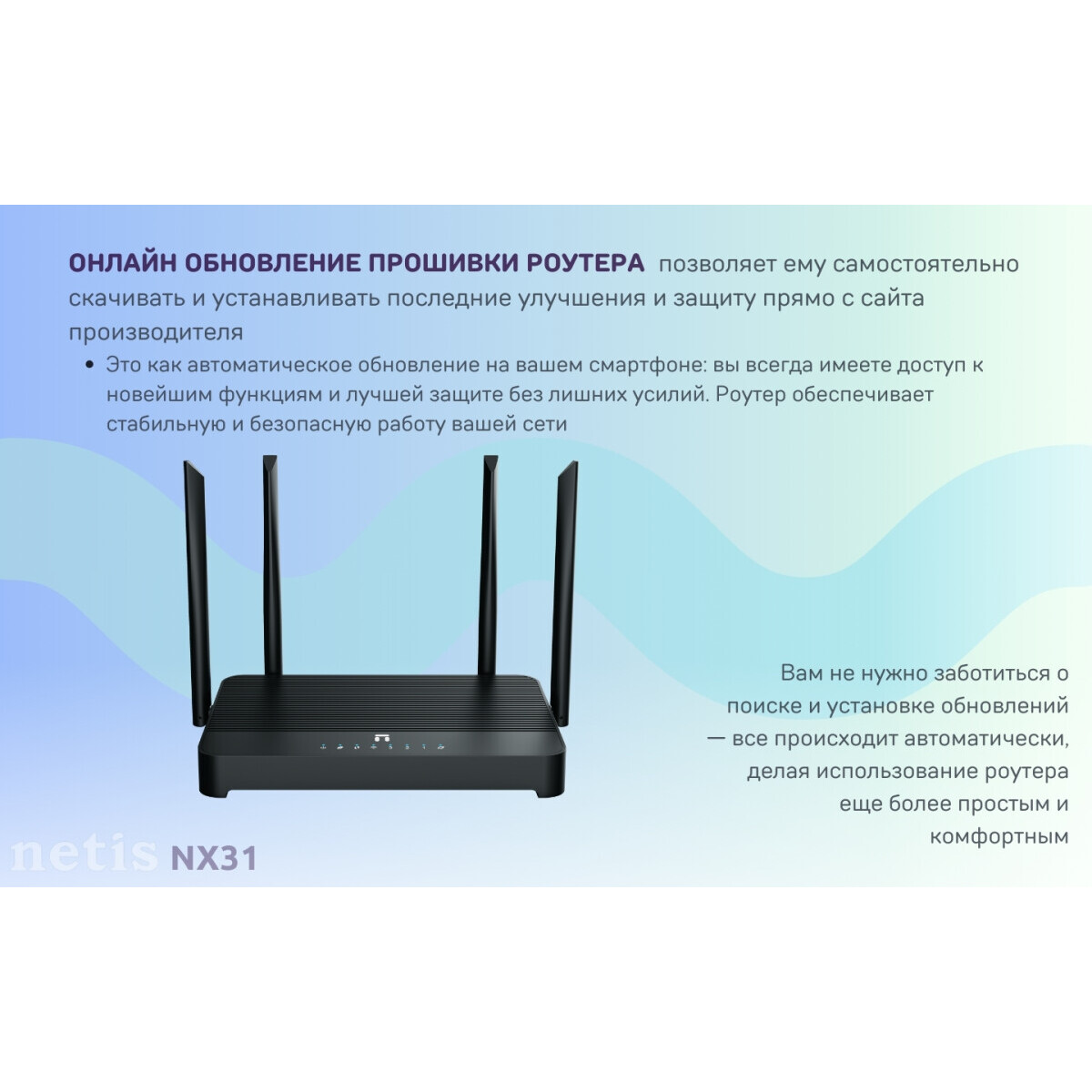 Wi-Fi маршрутизатор (роутер) Netis NX31 - фото 12
