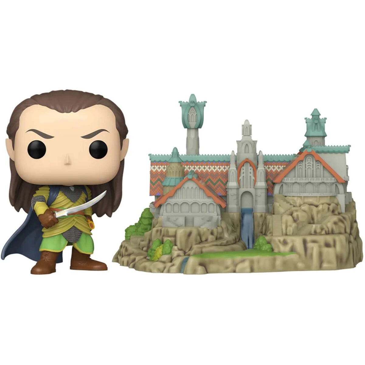 ..... Фигурка Funko POP! Town LOTR S8 Elrond with Rivendell повреждение упаковки - 83787