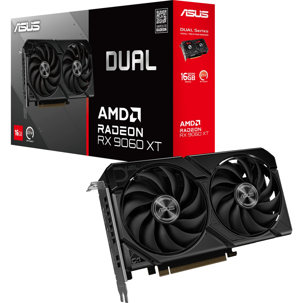Видеокарта AMD Radeon RX 9060 XT ASUS 16Gb (DUAL-RX9060XT-16G) - фото 11