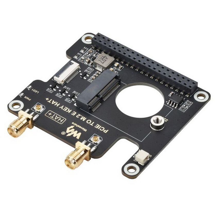 Плата расширения для одноплатного компьютера ACD Waveshare PCIe To M.2 E KEY HAT