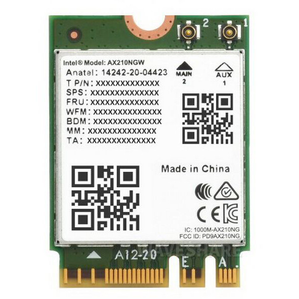 Плата расширения для одноплатного компьютера ACD Waveshare PCIe To M.2 E KEY HAT - PCIE TO M.2 E KEY HAT+ Acce A - фото 3