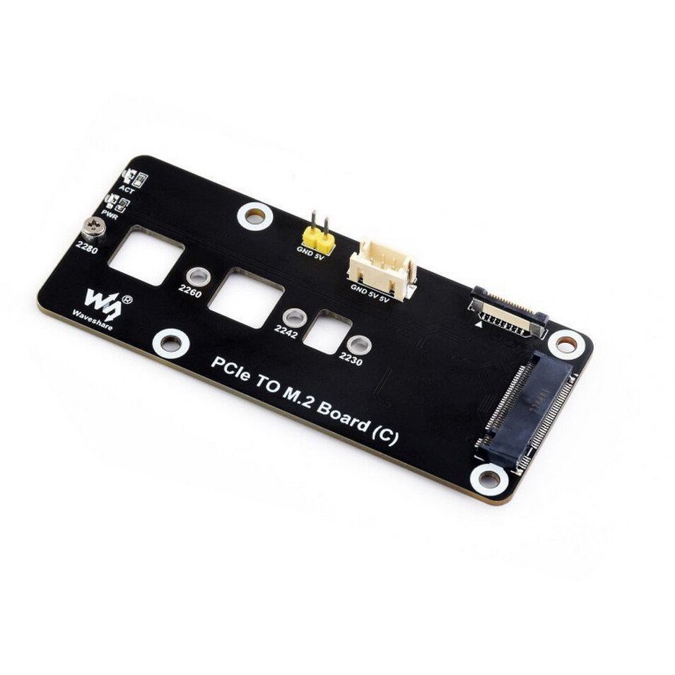 Плата расширения для одноплатного компьютера ACD Waveshare PCIe To M.2 Adapter Board (C)