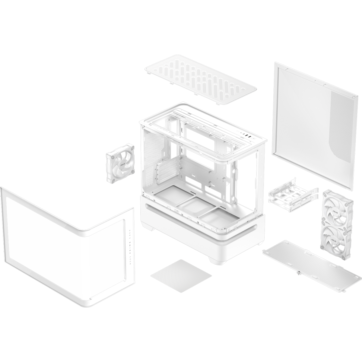 Корпус ASUS Prime AP202 TG ARGB White - 90DC00P3-B19000 - фото 17