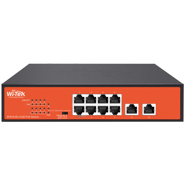 Коммутатор (свитч) Wi-Tek WI-PS210G v4