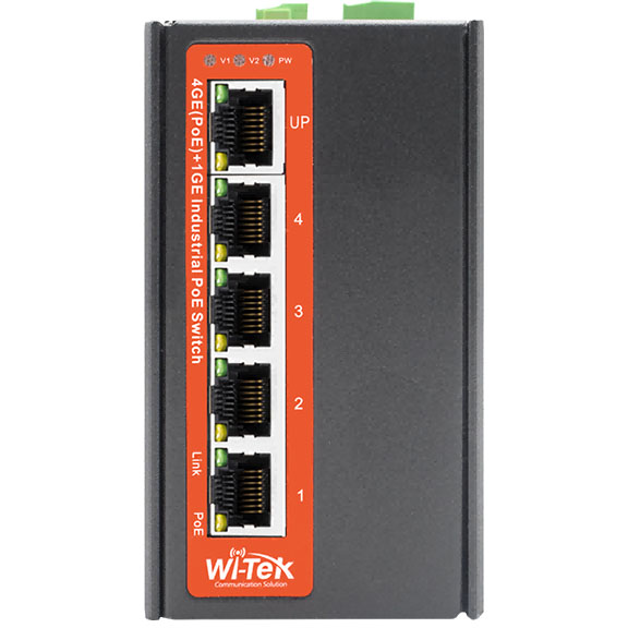 Коммутатор (свитч) Wi-Tek WI-PS305G-I-DC