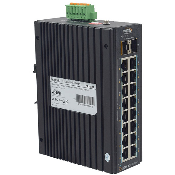 Коммутатор (свитч) Wi-Tek SP3018FM-L2 Superic - фото 5