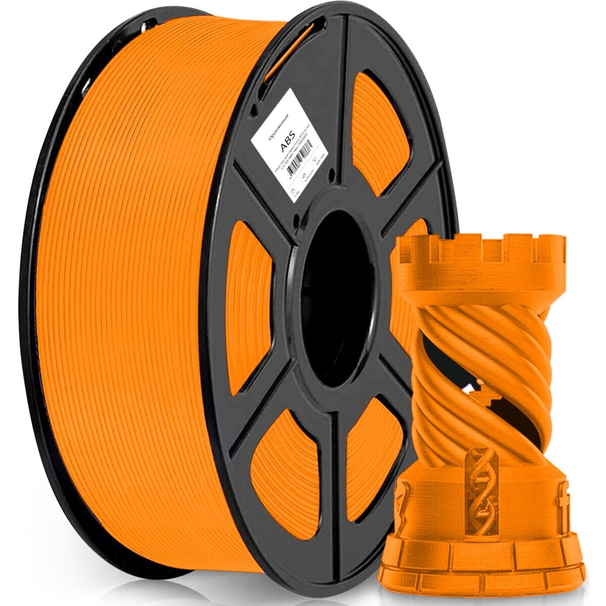 Пластик для 3D принтера Cactus CS-3D-ABS-1KG-ORANGE - фото 2