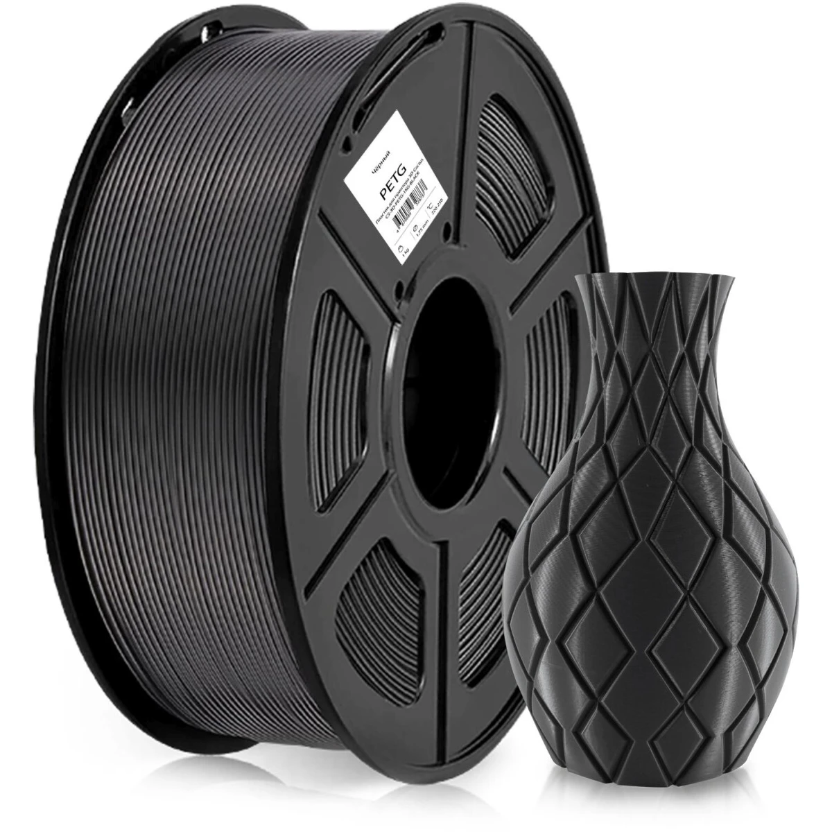 Пластик для 3D принтера Cactus CS-3D-PETG-1KG-BLACK - фото 2