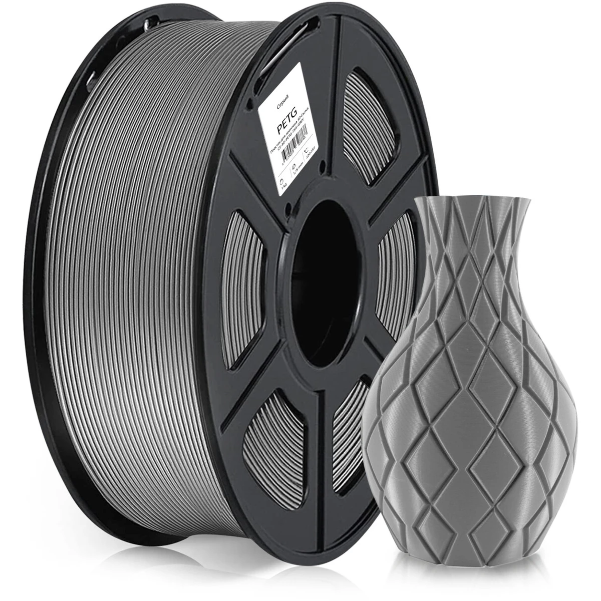 Пластик для 3D принтера Cactus CS-3D-PETG-1KG-GREY - фото 2