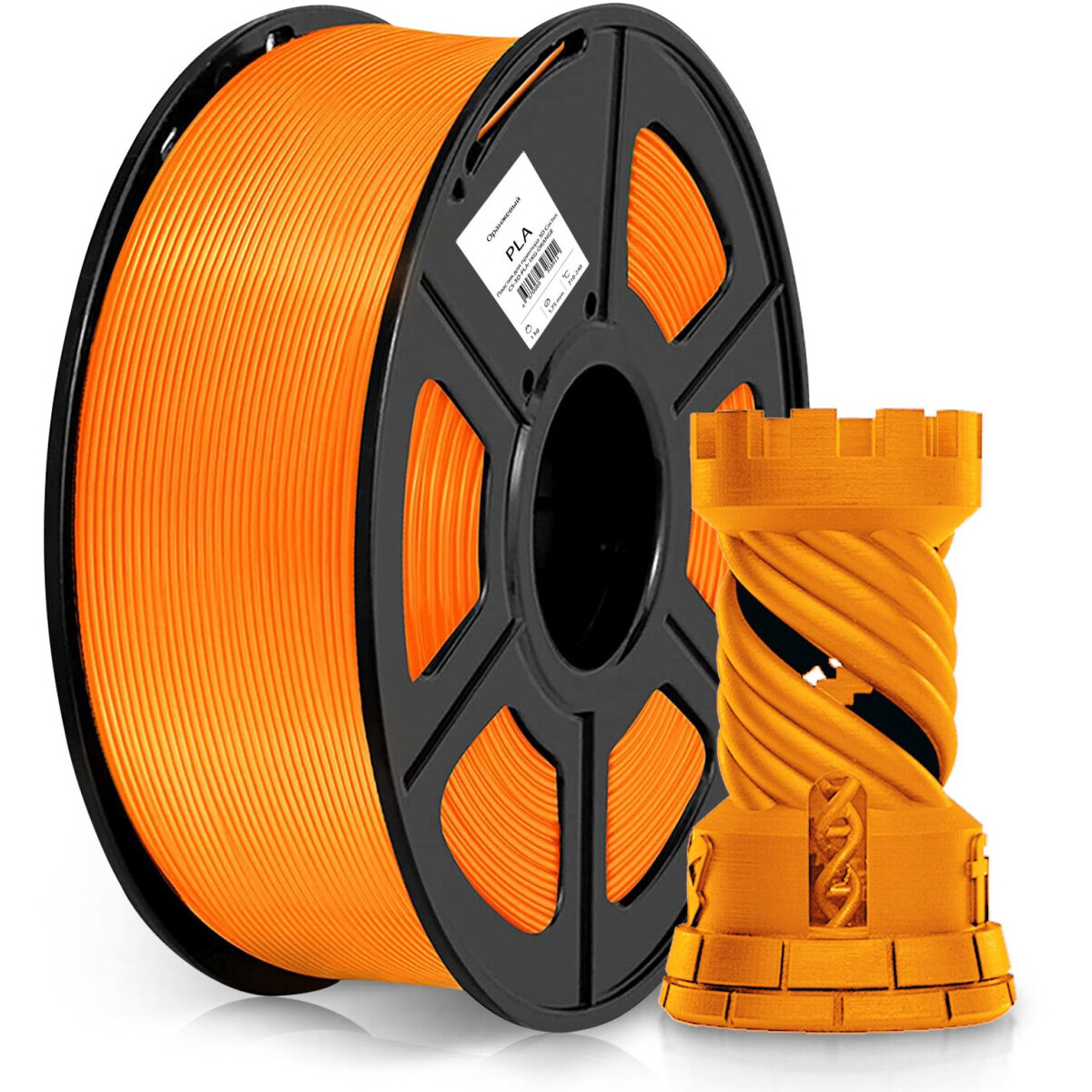 Пластик для 3D принтера Cactus CS-3D-PLA-1KG-ORANGE - фото 2