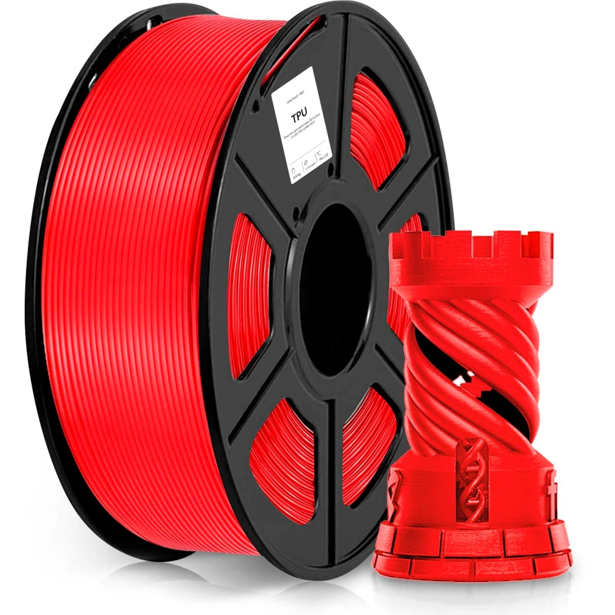 Пластик для 3D принтера Cactus CS-3D-TPU-0.8KG-RED