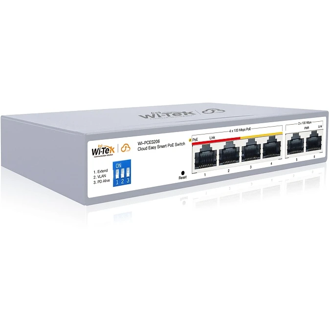 Коммутатор (свитч) Wi-Tek WI-PCES206 - фото 2