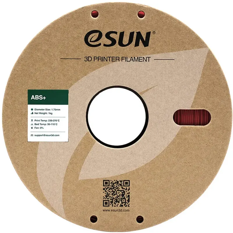 Пластик для 3D принтера eSUN 1.75mm ABS+ Red - ABS+175R1 - фото 2