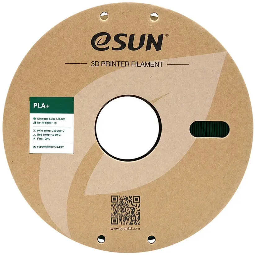 Пластик для 3D принтера eSUN 1.75mm PLA+ Green - PLA+175G1 - фото 2