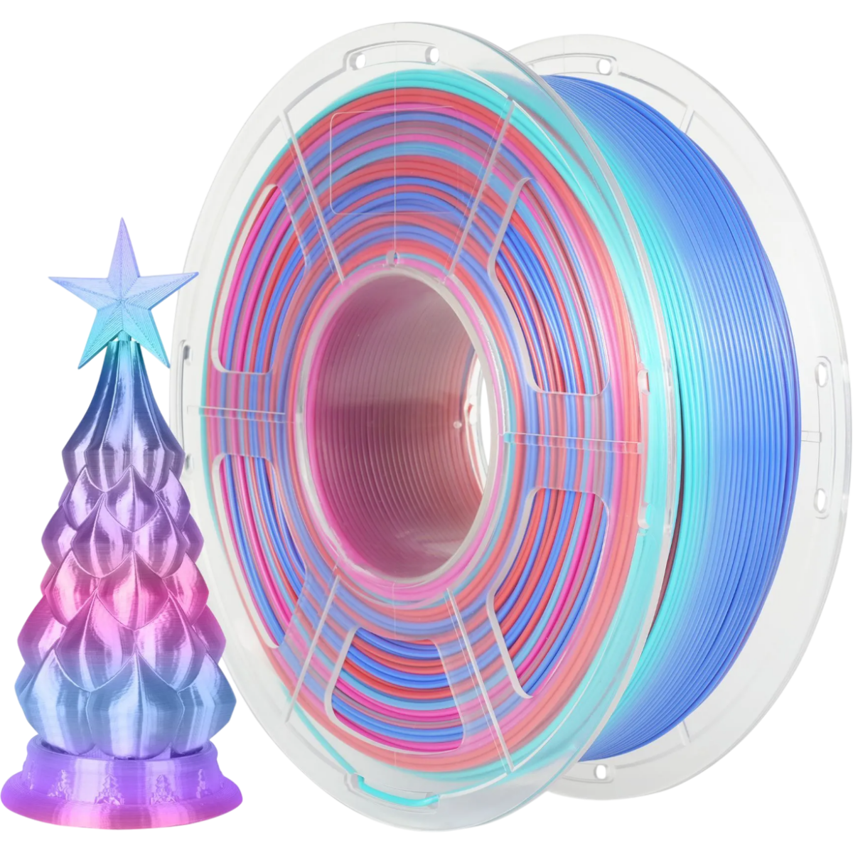 Пластик для 3D принтера NV Print NV-3D-SILK-PLA-P-RAINBOW-02