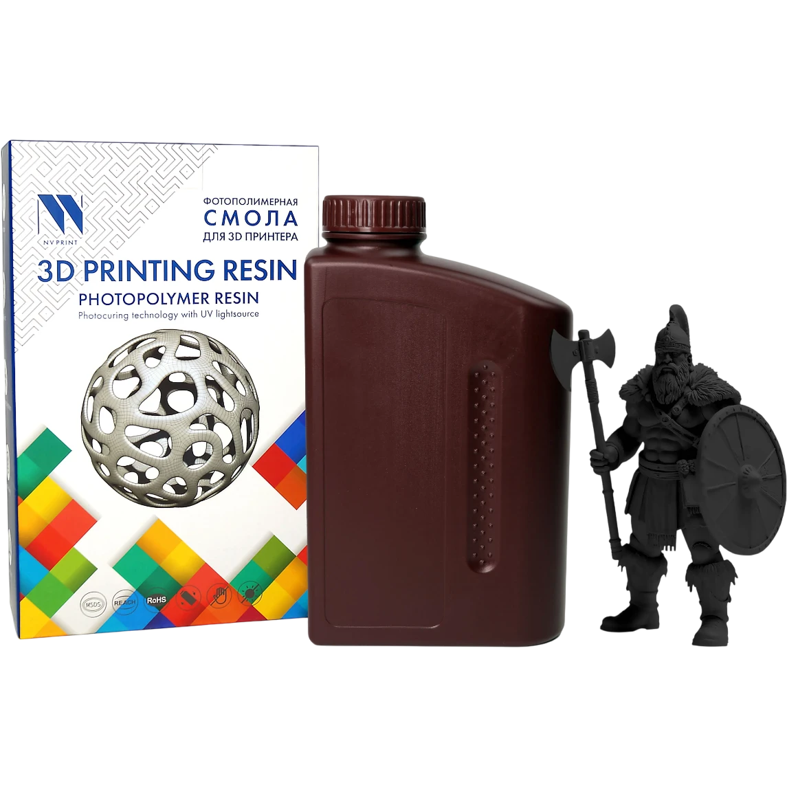 Фотополимерная смола NV Print NV-3D-PLANT-BASED-RESIN-BLACK - https://nvprint.ru/product/3d/raskhodnye_materialy_dlya_3d_pechati/fotopolimernaya_smola/fotopolimernaya_smola_nv_print_plant_based_resin_black_dlya_3d_pechati_1_kg_but/?sphrase_id=112106