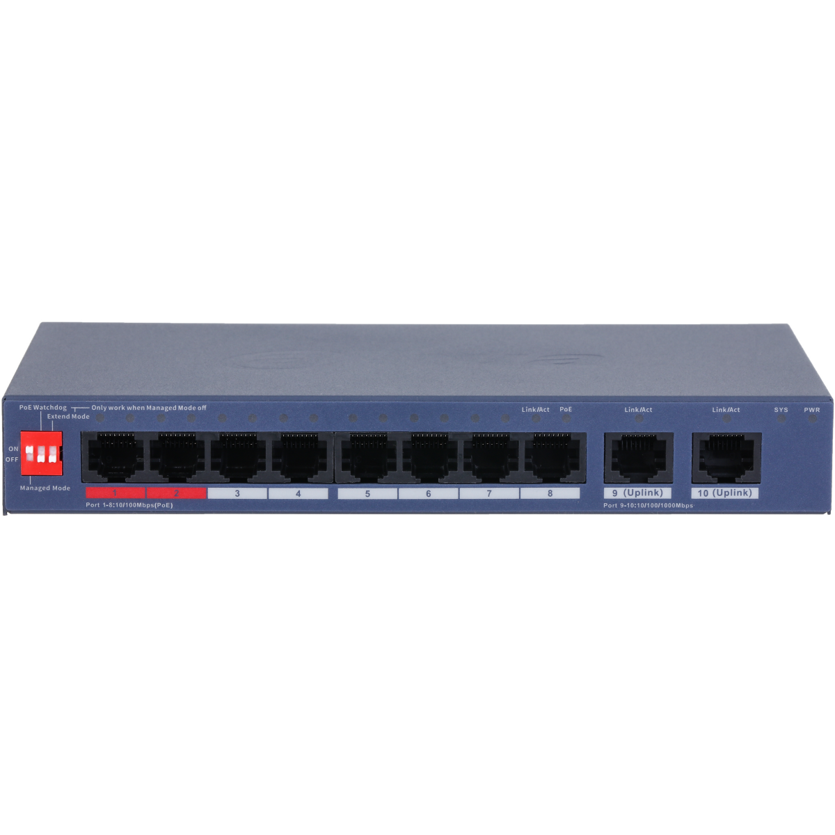 Коммутатор (свитч) Dahua DH-CS4010-8ET2GT-110