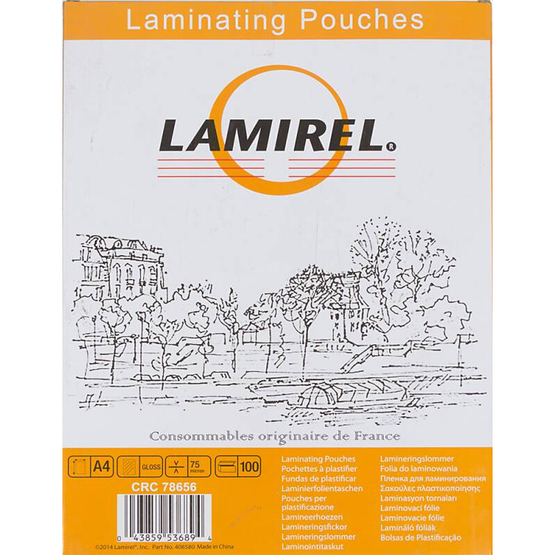 Плёнка для ламинирования Fellowes LA-7865601 Lamirel