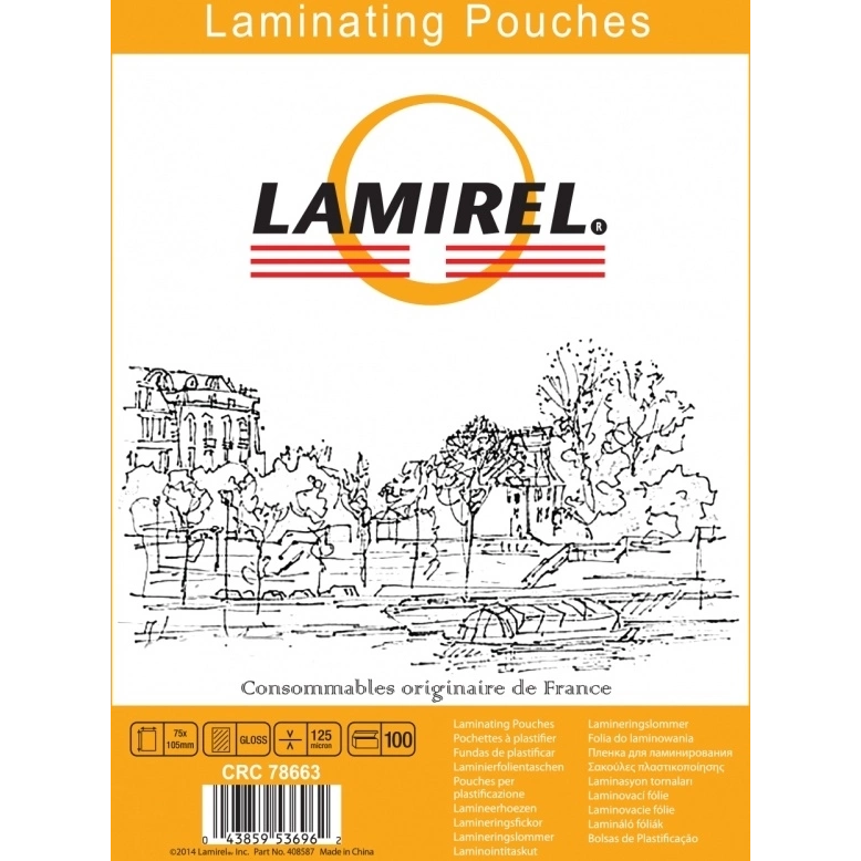 Плёнка для ламинирования Fellowes LA-7866301 Lamirel