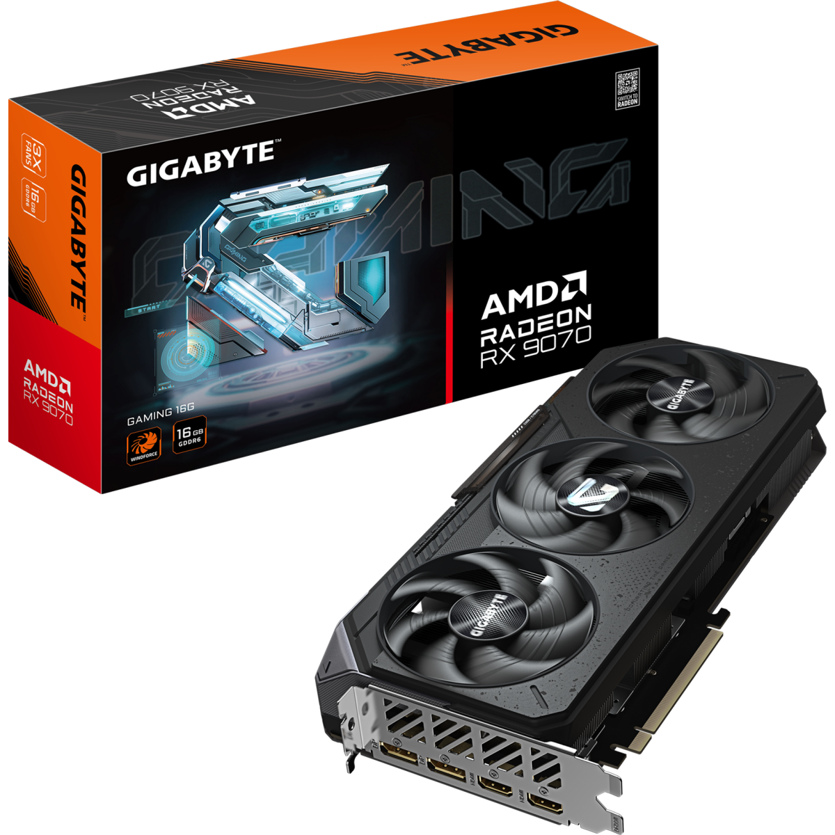 Видеокарта AMD Radeon RX 9070 Gigabyte GAMING 16Gb (GV-R9070GAMING-16GD) - фото 10