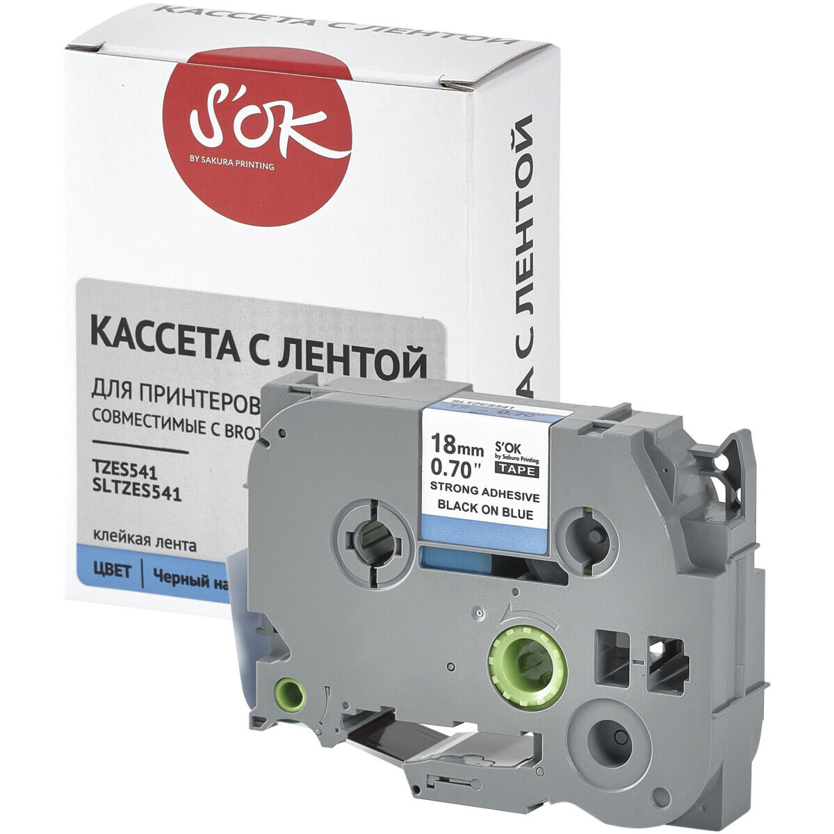 Ленточный картридж Sakura TZES541 - SLTZES541 - фото 3