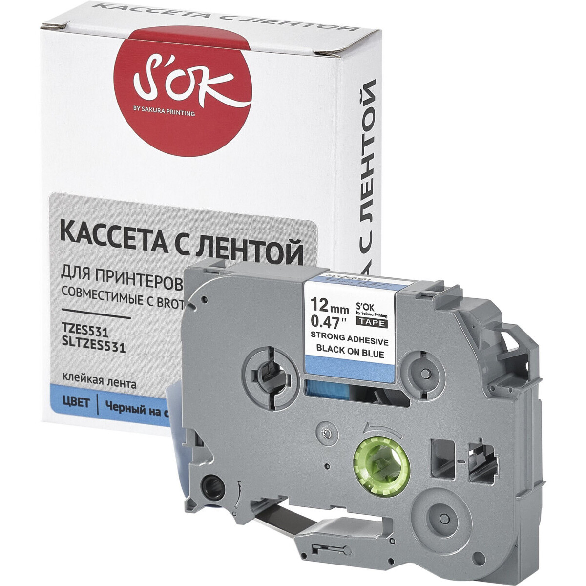 Ленточный картридж Sakura TZES531 - SLTZES531 - фото 3