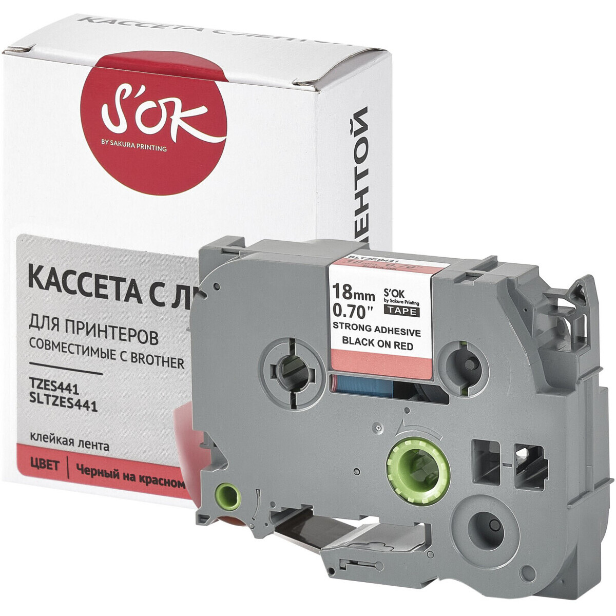 Ленточный картридж Sakura TZES441 - SLTZES441 - фото 3