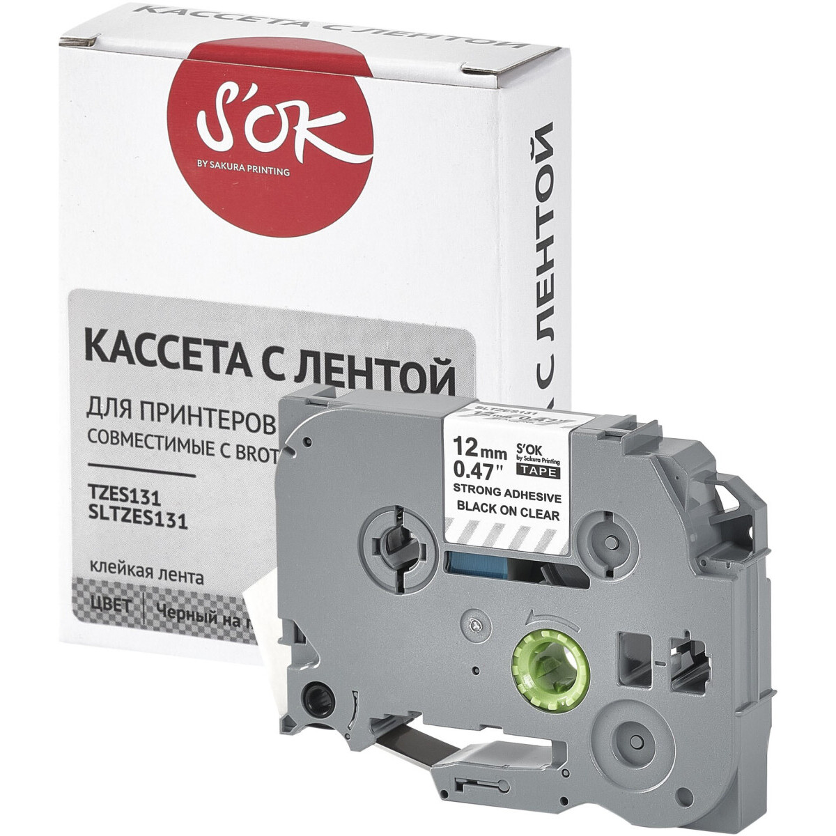 Ленточный картридж Sakura TZES131 - SLTZES131 - фото 3