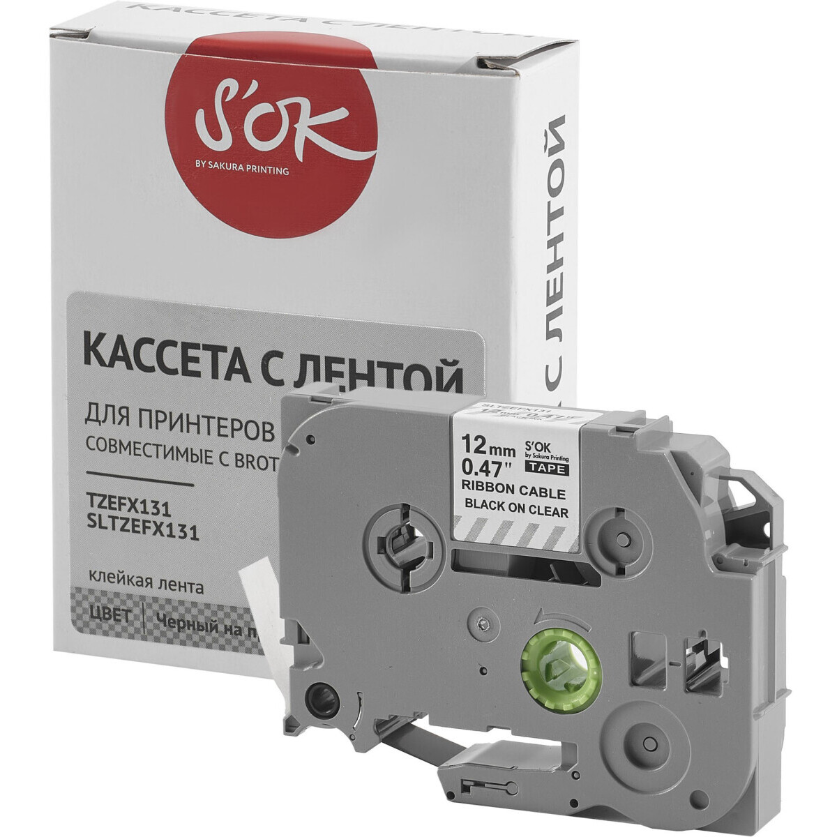 Ленточный картридж Sakura TZEFX131 - SLTZEFX131 - фото 3