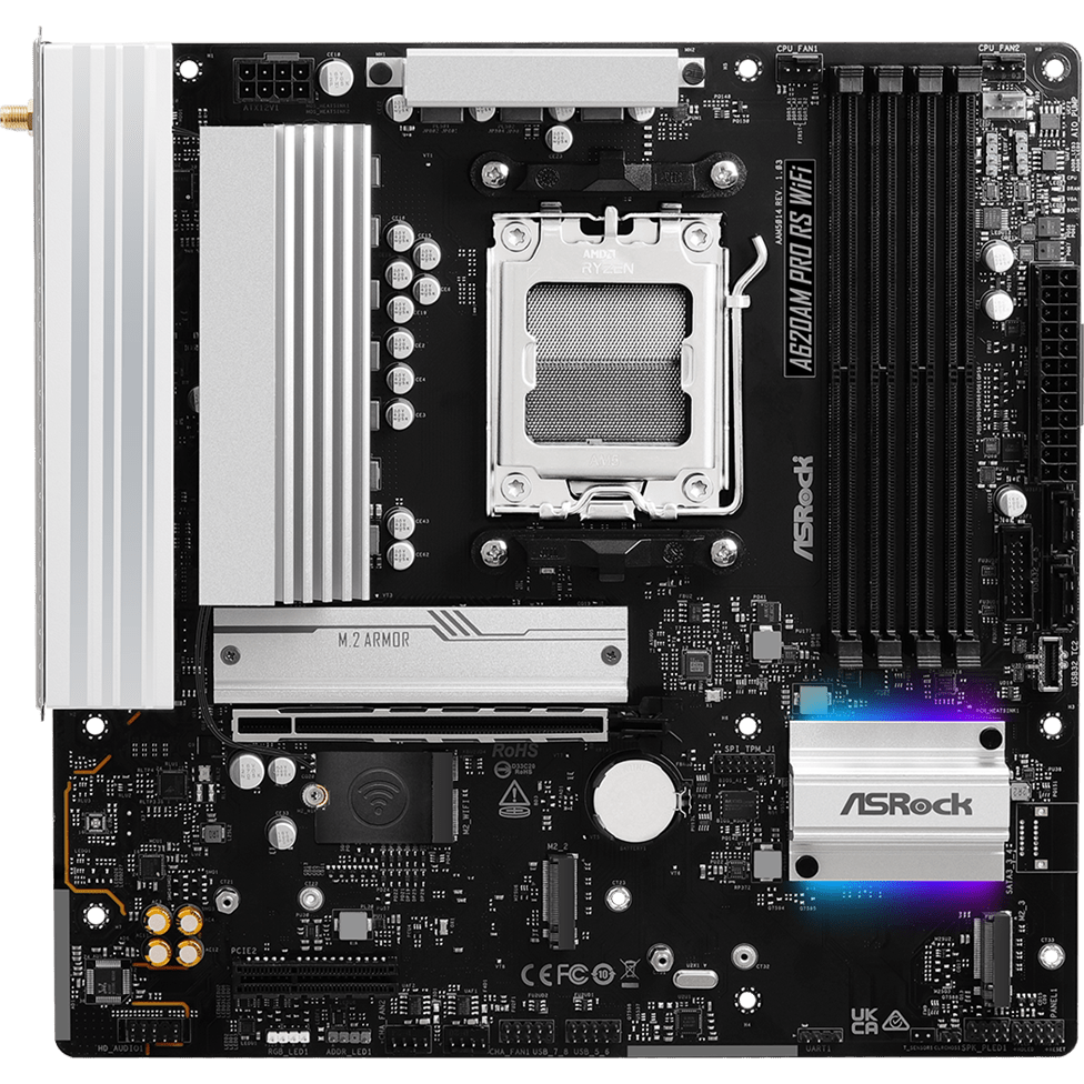 Материнская плата ASRock A620AM Pro RS WiFi