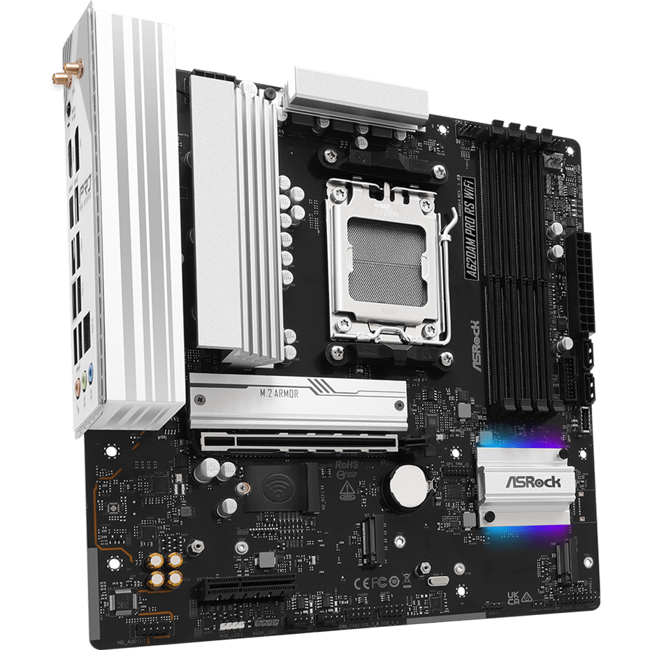 Материнская плата ASRock A620AM Pro RS WiFi - фото 2