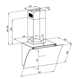Вытяжка Weissgauff Merga 60 BL Sensor (430910)