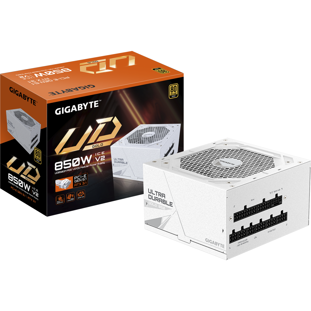 Блок питания 850W Gigabyte GP-UD850GM PG5 ICE - фото 7