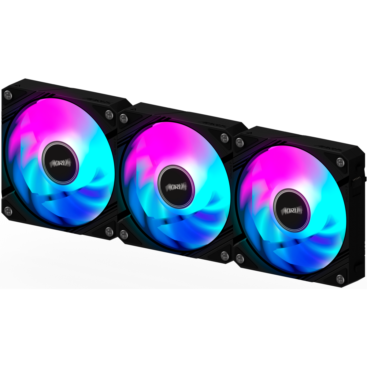 Вентилятор для корпуса Gigabyte AORUS EZ CHAIN FAN 120 (3 шт.) - GP-ECFAN1203