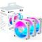 Вентилятор для корпуса Gigabyte AORUS EZ CHAIN FAN 120 ICE (3 шт.) - GP-ECFAN1203 ICE - фото 7