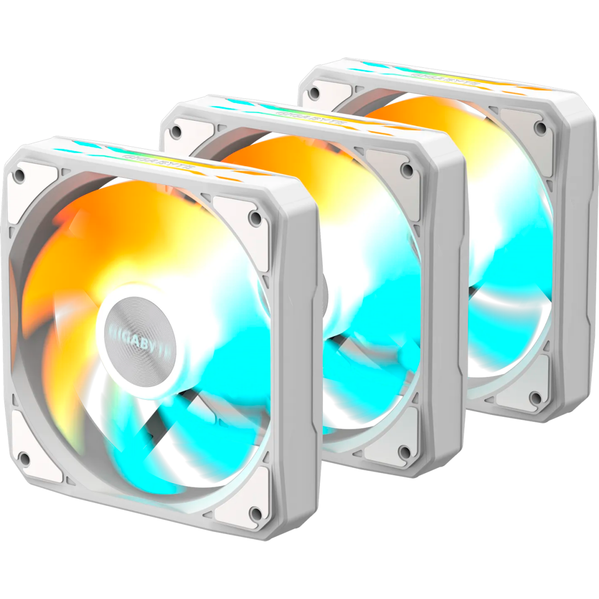 Вентилятор для корпуса Gigabyte EZ CHAIN FAN 120 ICE (3 шт.) - GP-GBT EZFAN1203 ICE - фото 3