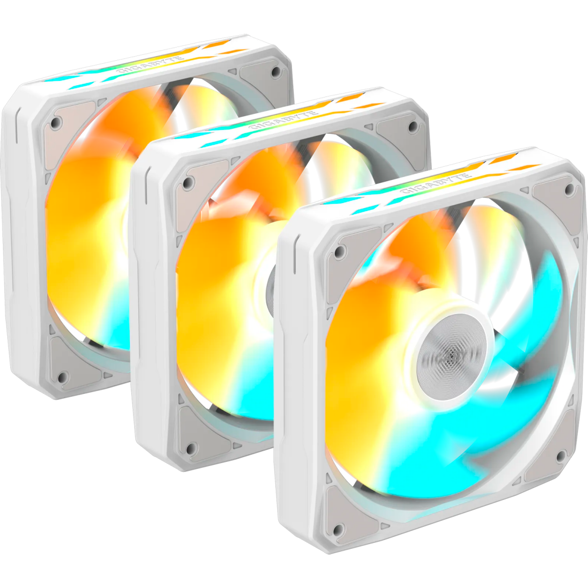 Вентилятор для корпуса Gigabyte EZ CHAIN FAN 120 ICE (3 шт.) - GP-GBT EZFAN1203 ICE - фото 4