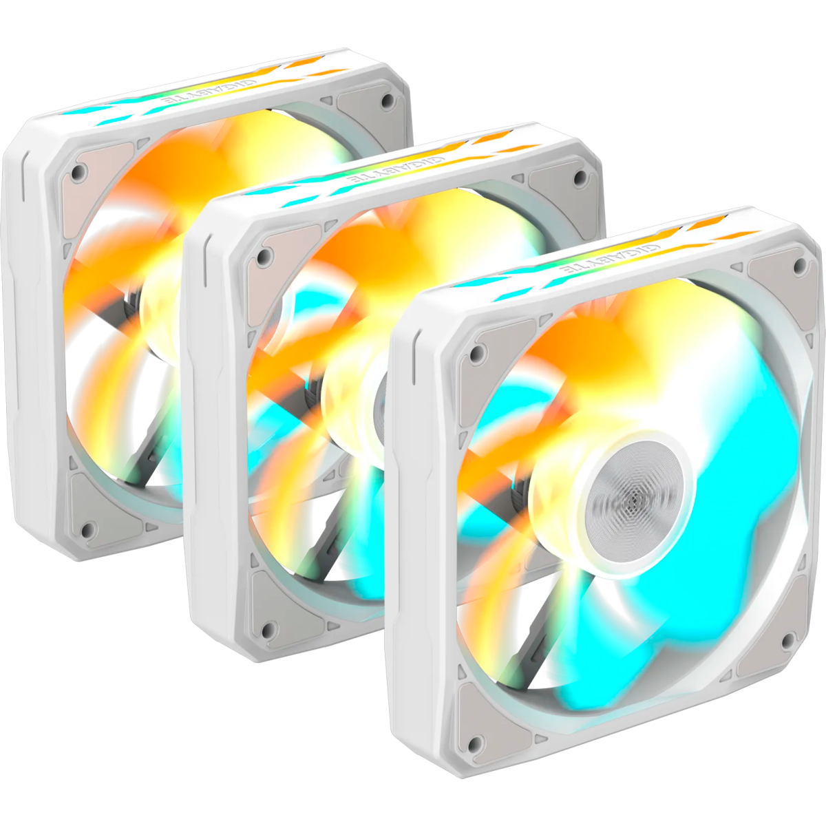 Вентилятор для корпуса Gigabyte EZ CHAIN RSV FAN 120 ICE (3 шт.) - GP-GBT EZRVSFAN1203 ICE - фото 3