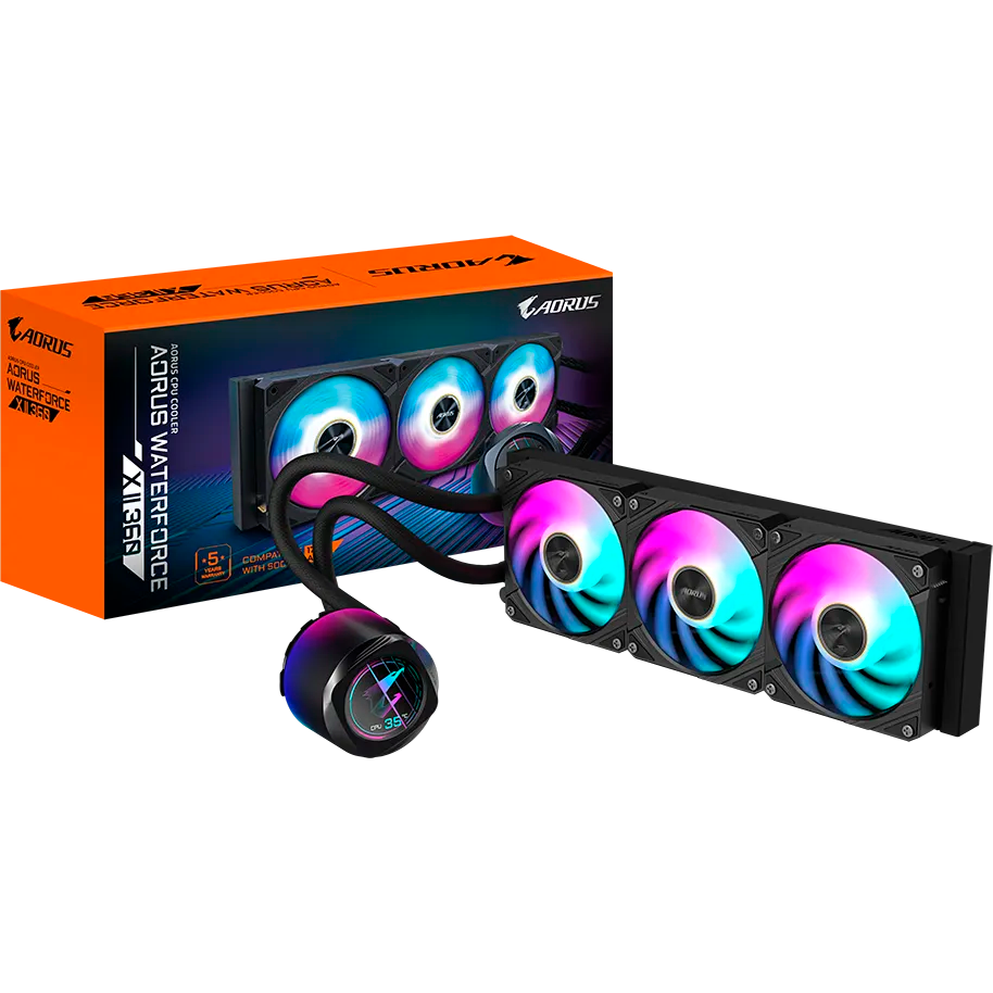 Система жидкостного охлаждения Gigabyte AORUS WATERFORCE X II 360 - GP-AORUS WATERFORCE X II 360 - фото 5