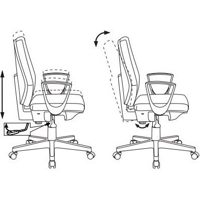 Офисное кресло Бюрократ CH-545/418-BLACK - фото 6